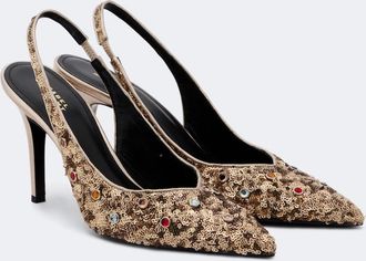 Isabel Marant Pafya embellished slingback pumps