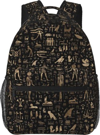 AOOEDM Ancient Egyptian Backpack Lightweight Casual Laptop Backpack for Men and Women School Bookbag for College