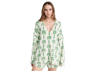 Show me your Mumu Gilligan Sweater Womens Clothing Palm Knit : MD, Cotton/Nylon