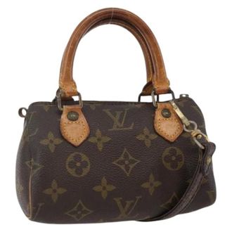 Louis Vuitton Pre-owned Mini Bags, female, Brown, Size: ONE SIZE Pre-owned Mini Speedy Handbag