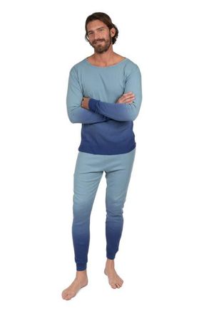 Leveret Mens Cotton Tie Dye Matching Family Pajamas in Tie Dye Blue at Nordstrom, Size Xx-Large