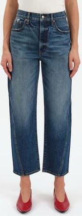 Daze Westward High Waist Ankle Barrel Leg Jeans in Authentic at Nordstrom Rack, Size 27
