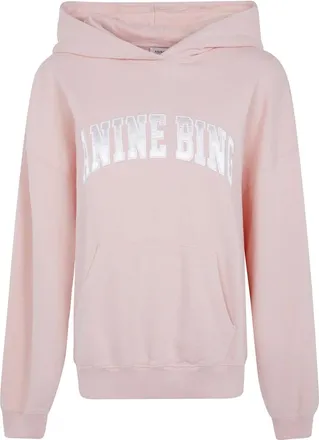 Anine Bing Hoodies & sweatvesten, Dames, Roze, XS, Katoen, Harvey Sweatshirt