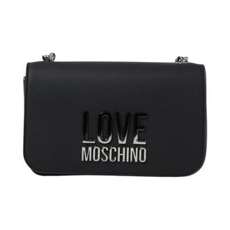 Love Moschino Dames, Tassen, Zwart, Maat: ONE Size Leer