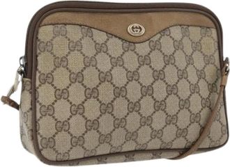 Gucci Pre-owned Cross Body Bags, female, Beige, Size: ONE SIZE Pre-owned Vintage Shoulder Bag