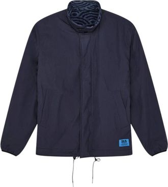 Deus Reversible Deck Jacket - Heren - Zomerjassen - Blauw - M - Katoen - Jassen