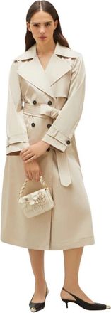 Marella Zand Jassen voor Vrouwen - Dames - Jas met riem - Beige - S - Jassen