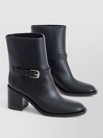 Burberry leather mid-calf boots