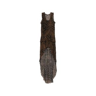 Blumarine Maxi Dresses, female, Brown, Size: 2XS Dress