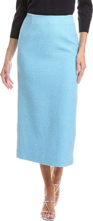 Oscar De La Renta Oscar De La Renta Tweed Silk-Lined Wool-Blend Pencil Skirt