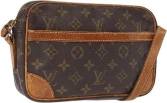 Louis Vuitton Pre-owned Canvas Cross Body Bag - Dames - Vintage Schoudertas - Bruin - ONE Size - Vintage