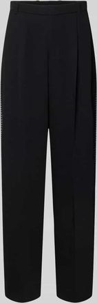 HUGO BOSS Wide Fit Hose mit Bundfalten und Schurwoll-Anteil Modell FEDIX in Black, Gr&ouml;&szlig;e 48