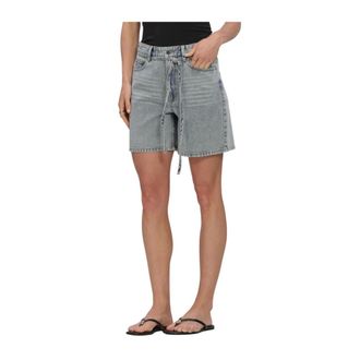 Modstr&ouml;m Aggimd Short - Dames - Korte broeken - Blauw - Maat: XS Denim