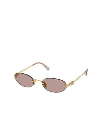 Miu Miu Zonnebril Bruin/Goud