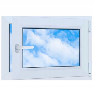 OEM Finestra In Pvc Bianca 70x50 Destra Nuova 700x500 Mm A Ribalta E Rotazione Ru A Doppio Vetro