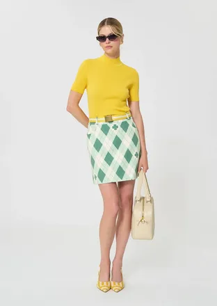 Tara Jarmon Janice Skirt In Ecru Patters