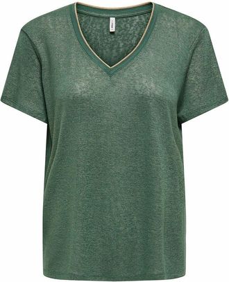 Only T-shirt met V-hals