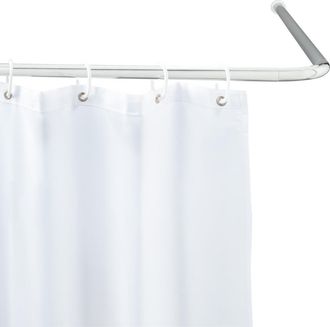WENKO 19215100 Barra De &Aacute;ngulo Universal Gruesa 20 Mm Cromo 80 X 80 90 X 90 Cm