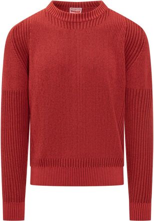Kenzo Red Knitted Regular Sweaters