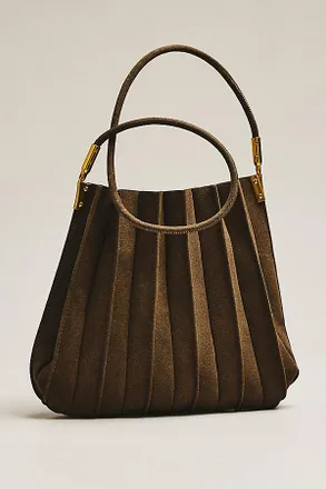 Melie Bianco Carrie Faux Suede Shoulder Bag