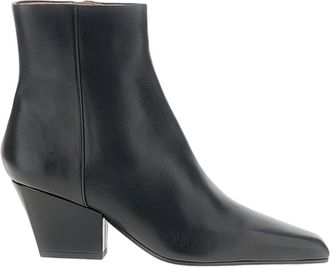 PARIS TEXAS Black Jane Calf Leather Boots