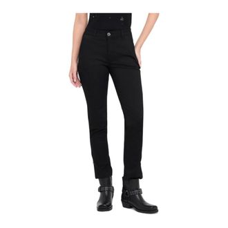 Liu Jo Slim-fit Trousers, female, Black, Size: W26 Zip and Button Closure Trousers