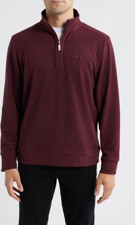 Tommy Bahama Brighton Point Half Zip Pullover in Pinot Noir at Nordstrom, Size Xx-Large