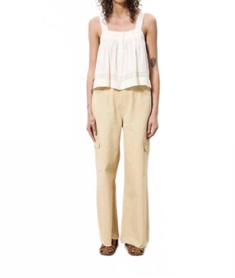FRNCH Lalita Square Neck Top In Beige