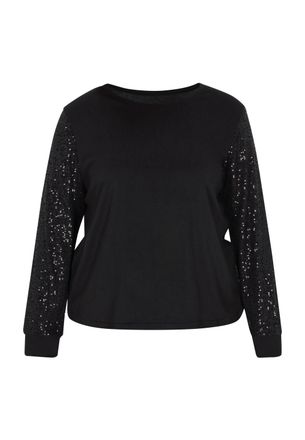 Usha Grote maat blouse vrouwen zwart