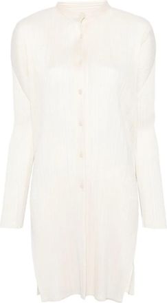 Pleats Please Issey Miyake ^ geplooide top - Beige