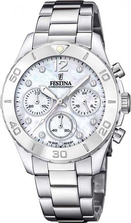 Festina Womens F20603-1 Ladies Boyfriend Watch - Silver - One Size