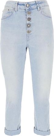 Dondup Klassieke denim jeans - Dames - Cropped Jeans - Blauw - W28 - Denim - Jeans