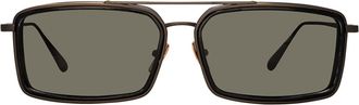 Linda Farrow CASSIA LFL1392 C3 Mens Sunglasses Brown Size 63