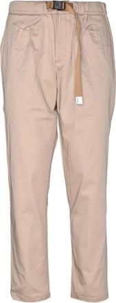 White Sand Katoen Elastaan Broek - Heren - Straight fit broeken - Beige - L - Katoen - Broeken