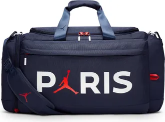 Nike Jordan Mens Jordan Paris Saint-Germain Duffel Bag (62.5L) in Blue | MM0995-U90