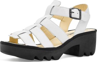 FLY London Terf614fly Womens Sandals White : EU 41 (US Womens 10-10.5) M, Leather