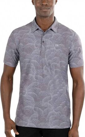 Travis Mathew Mens Four Lakes Polo In Heather Dark Gray