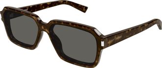 Saint Laurent Grey Rectangular Mens Sunglasses SL 611 002 59