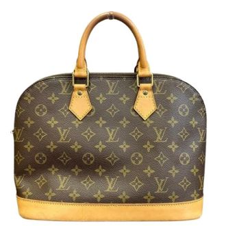 Louis Vuitton Pre-owned Handbags, female, Brown, Size: ONE SIZE Pre-owned Alma Monogram Handbag