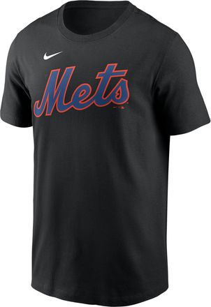 Nike Francisco Lindor New York Mets Nike Mens MLB T-Shirt in Black | N19900ANM9-736
