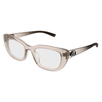 Gucci Cat Eye Optisch Montuur - unisex - Brillen - Beige - 52 MM - Accessoires