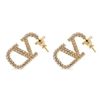 Valentino Garavani VLogo Signature Oorbellen - Dames - Oorbellen - Geel - ONE Size - Accessoires