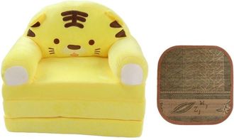 OEM Sof&aacute; Cama Plegable 2 En 1 Para Ni&ntilde;os, Sill&oacute;n Con Respaldo, Bonito Dise&ntilde;o De Dibujos Animados, Para Sal&oacute;n, Dormitorio, Amarillo