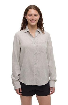 tentree Sloan Shirt in Clay/railroad Stripe at Nordstrom, Size X-Large