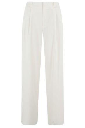 Tagliatore Wide-Leg Trousers With Central Closure