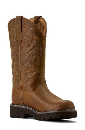 Ariat Fatbaby Dawn Western Boot in Distressed Brown at Nordstrom, Size 5.5