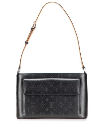 Louis Vuitton 2002 Monogram Mat Alston shoulder bag - women - Calf Leather/Leather - One Size - Grey