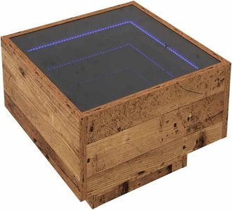 vidaXL Vidaxl - Mesa De Caf&eacute; Madera Vieja 40 X 40 X 30 Cm Madera Contrachapada