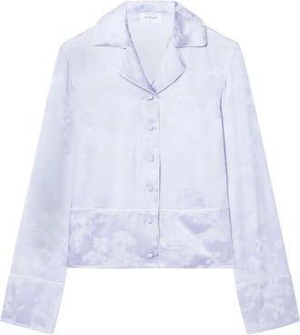Off-white Camicia pigiama Fresco jacquard - Bianco