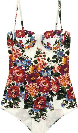 Dolce & Gabbana White Polyamide One-Piece Womens Swimsuit